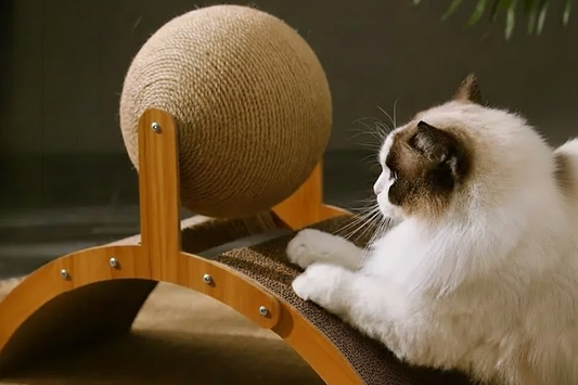 La "Grande Roue" Interactive : Le Griffoir 2-en-1 en Bois Massif & Sisal